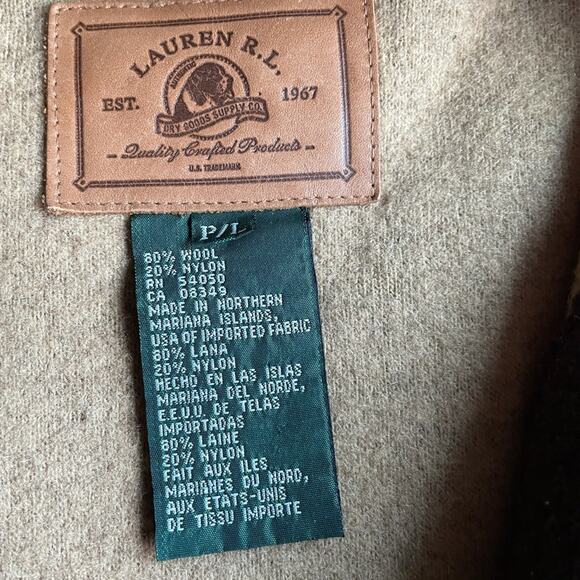 RALPH LAUREN Brown Wool Jacket Petite Large - Picture 7 of 10